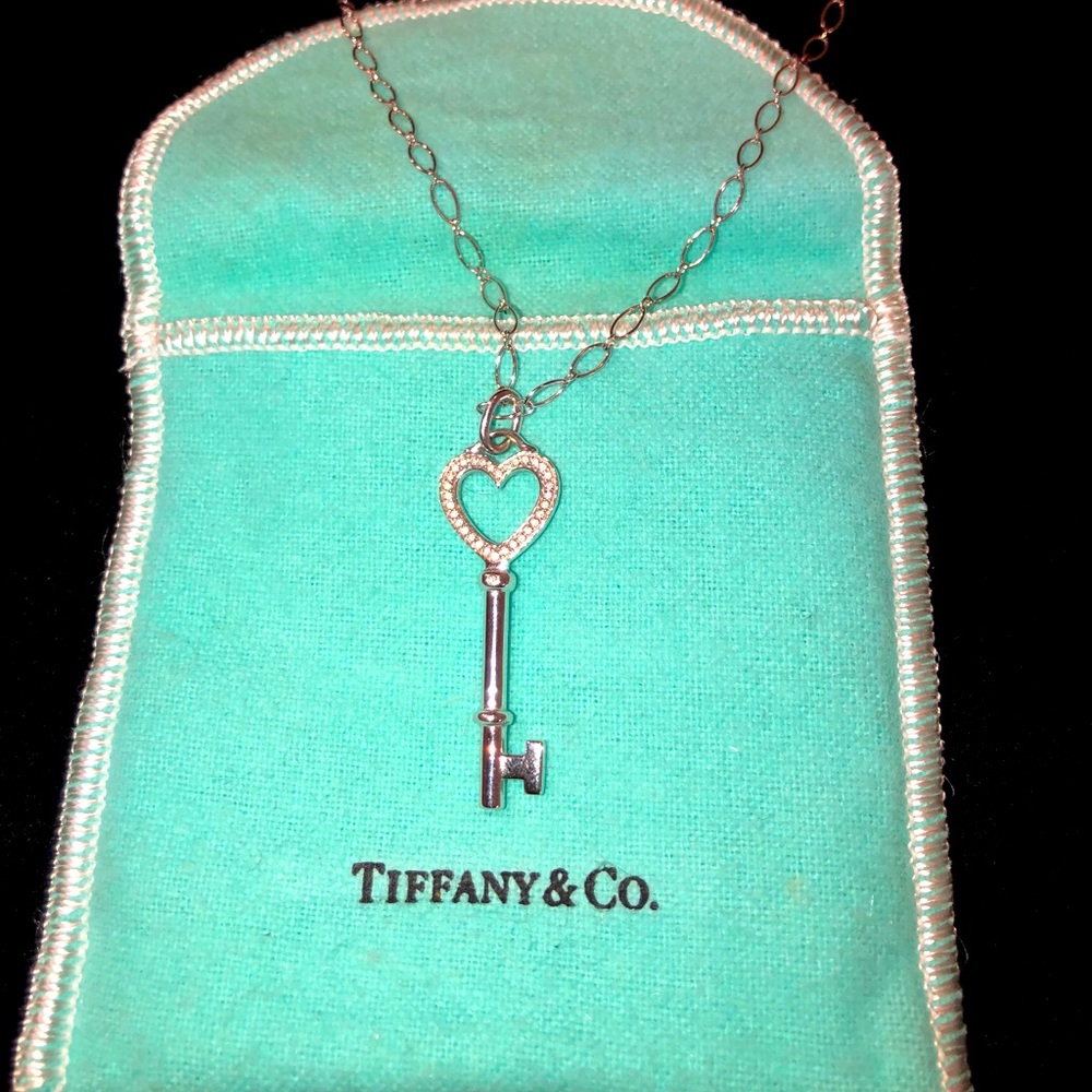 Tiffany & Co. Heart key pendant and necklace